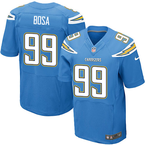 Men's Elite Joey Bosa Nike Jersey Electric Blue Alternate - #99 NFL Los Angeles Chargers